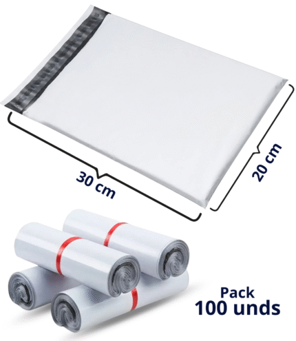 Bolsa de Seguridad Autoadhesiva 20*30 (pack de 100 Unds)